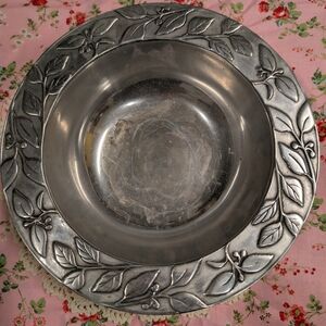 Wilton And company Botanical Silver Plated Bowl Antique!